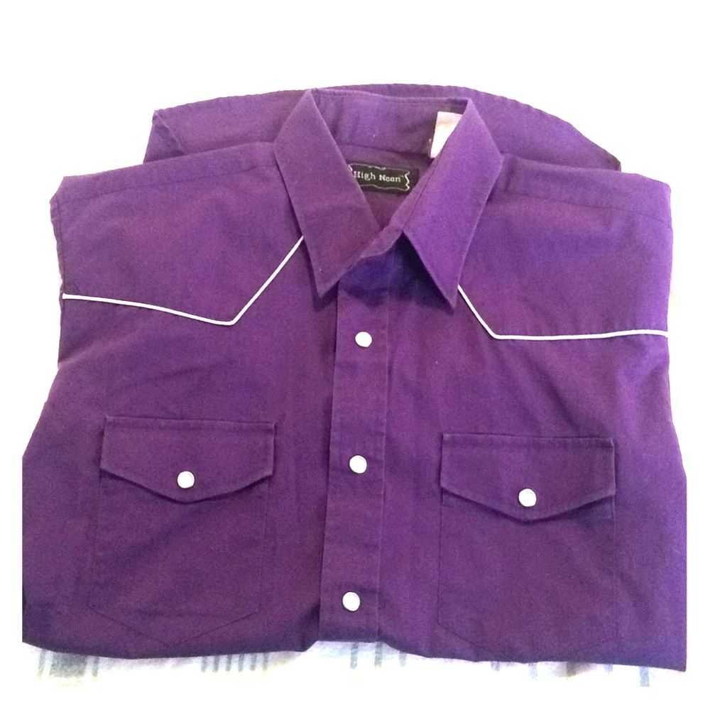 Unique purple cowboy shirt